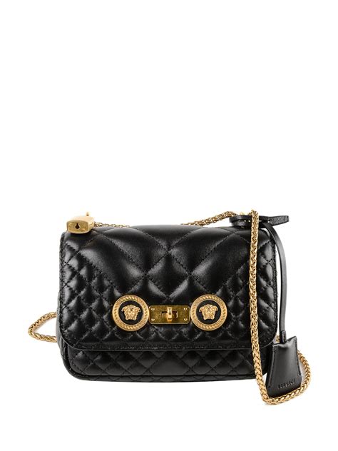 versace quilted icon shoulder bag|versace crossboady shoulder bag.